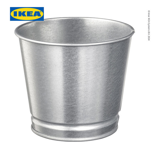 [EZO.0501302] IKEA BINTJE Pot Tanaman Galvanis 9 cm