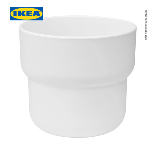 [EZO.0501305] IKEA FORENLIG Pot Tanaman Putih 9 cm