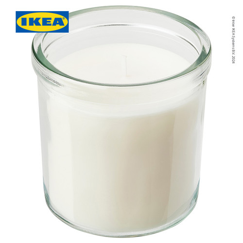 [EZO.0501313] IKEA JAMLIK Lilin Beraroma Dalam Gelas Vanilla 40 jam
