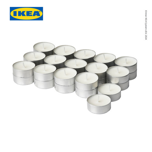 [EZO.0501314] IKEA JAMLIK Lilin Kecil Beraroma Vanilla 3.5 jam Isi 30pcs