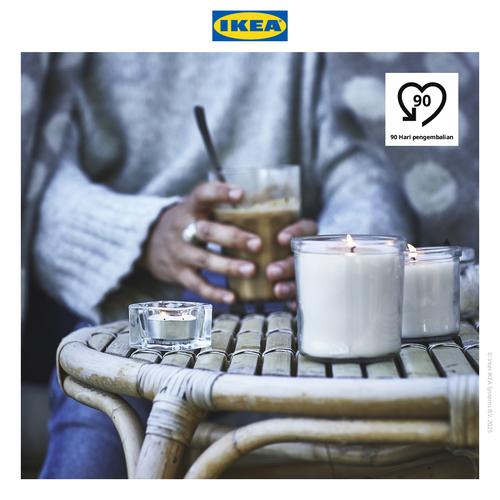 [EZO.0501314] IKEA JAMLIK Lilin Kecil Beraroma Vanilla 3.5 jam Isi 30pcs