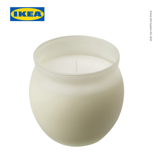 [EZO.0501315] IKEA JAMLIK Lilin Beraroma Dalam Gelas Vanilla 50 jam