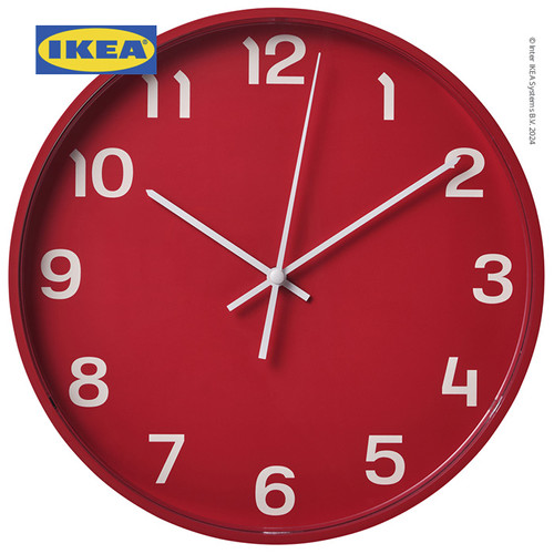 [EZO.0501318] IKEA PLUTTIS Jam Dinding Klasik Voltase Rendah 28cm