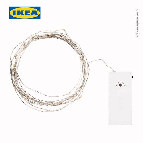 [EZO.0501334] IKEA VISSVASS Lampu Rantai Baterai 40 Lampu LED 4.9m