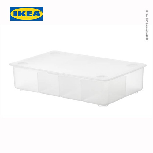 [EZO.0501354] IKEA GLIS Kotak Penyimpanan Dengan Penutup Transparan 34x21 cm