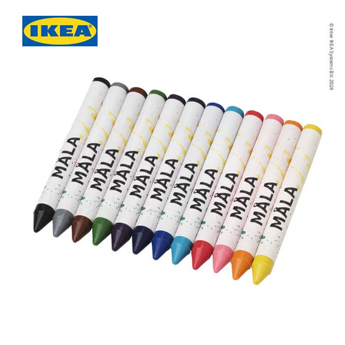 [EZO.0501365] IKEA MALA Crayon Gambar Isi 12pcs