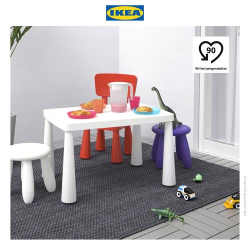 [EZO.0501386] IKEA MAMMUT Meja Belajar Kecil Anak Dalam/Luar Ruangan