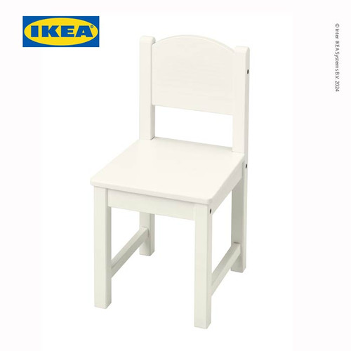 [EZO.0501387] IKEA SUNDVIK Kursi Kecil Anak Putih 28x29x55 cm