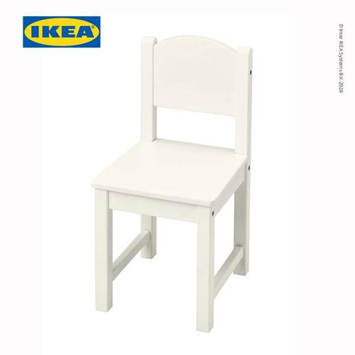 [EZO.0501387] IKEA SUNDVIK Kursi Kecil Anak Putih 28x29x55 cm