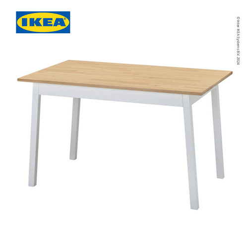 [EZO.0501398] IKEA PINNTORP Meja Makan Minimalis Cokelat/Putih125x75 cm