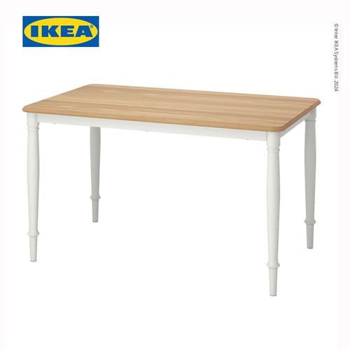 [EZO.0501407] IKEA DANDERYD Meja Makan Minimalis Kayu/Putih 130x80 cm