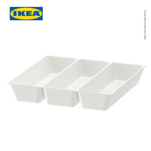 [EZO.0501415] IKEA UPPDATERA Baki Pengatur Peralatan Makan Putih 32x31 cm