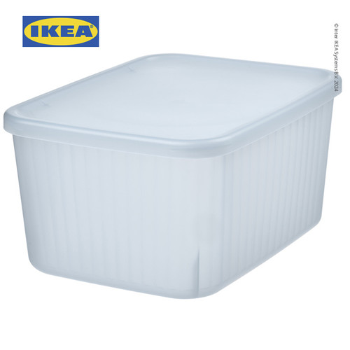 [EZO.0501429] IKEA RYKTA Kotak Penyimpanan Dengan Tutup 18x24x12 cm/3.5 L