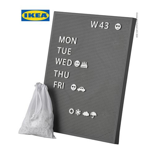 [EZO.0501467] IKEA SVENSAS Papan Memo Berlubang Dengan Huruf 30x40 cm
