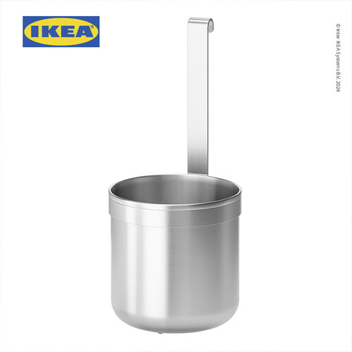 [EZO.0501469] IKEA KUNGSFORS Wadah Pengait Gantung Baja Tahan Karat 12.0x26.5 cm
