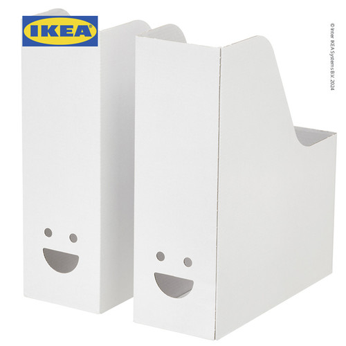 [EZO.0501487] IKEA TJABBA File Majalah Minimalis Putih Isi 2pcs