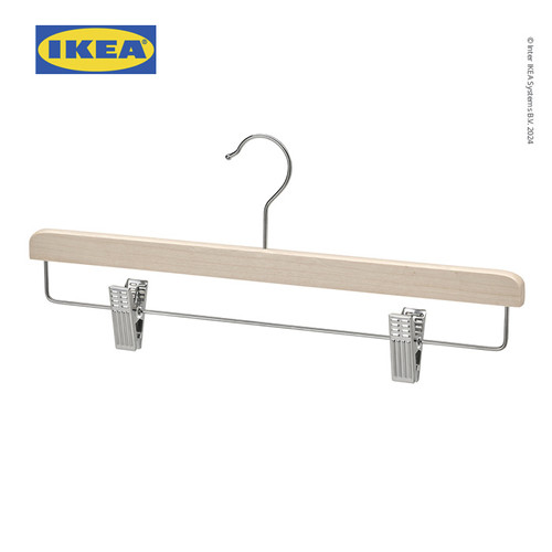 [EZO.0501492] IKEA BUMERANG Gantungan Baju dari Bahan Alami Dengan Penjepit