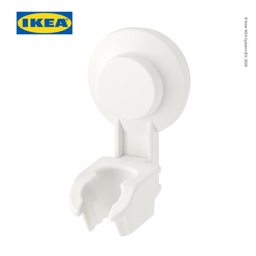 [EZO.0501496] IKEA TISKEN Braket Gagang Hand Shower Dengan Plastik Hisap Putih