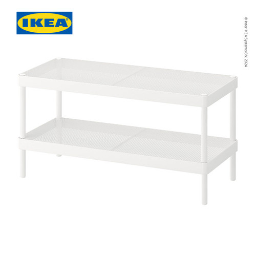 [EZO.0501501] IKEA MACKAPAR Rak Tempat Sepatu 2 Tingkat Putih Minimalis 78x32x40 cm