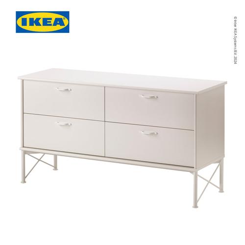 [EZO.0501503] IKEA MUSKEN Lemari Penyimpanan 4 Pintu Putih 118x65 cm