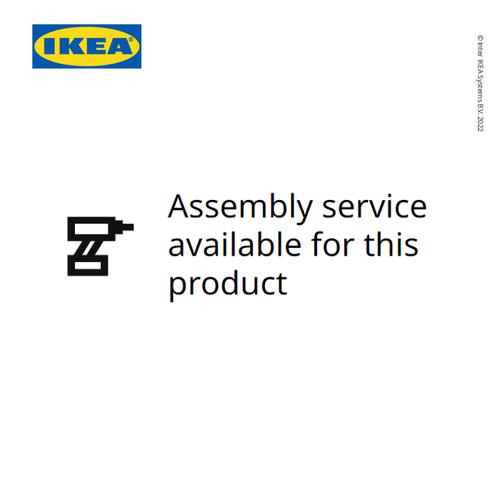 [EZO.0501518] IKEA MUSKEN Lemari Pakaian 2 Pintu dan 3 Laci Putih 124x60x201 cm