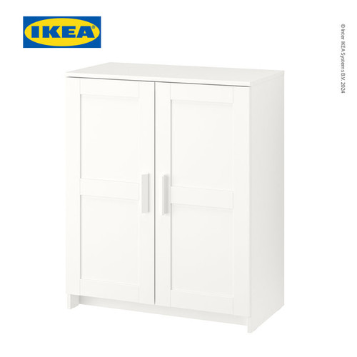 [EZO.0501530] IKEA BRIMNES Kabinet Penyimpanan Berpintu Serbaguna Putih 78x95 cm