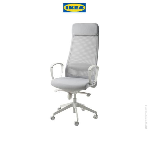 [EZO.0501536] IKEA MARKUS Kursi Kantor Minimalis Vissle Abu-Abu Muda