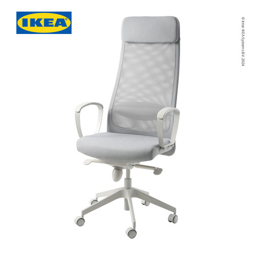 [EZO.0501536] IKEA MARKUS Kursi Kantor Minimalis Vissle Abu-Abu Muda