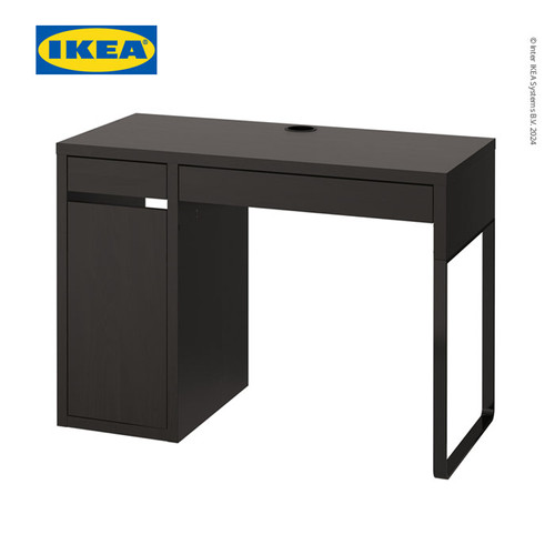 [EZO.0501544] IKEA MICKE Meja Kerja dengan Laci Hitam/Cokelat 105x50 cm