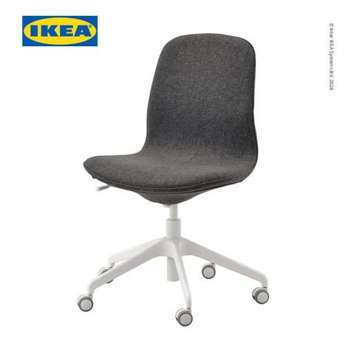 [EZO.0501549] IKEA LANGFJALL Kursi Kerja / Belajar Minimalis Gunnared Abu-Abu/Putih