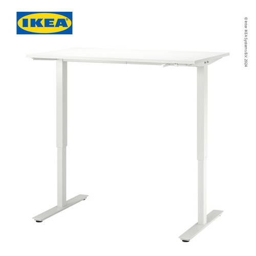 [EZO.0501550] IKEA TROTTEN Meja Kerja / Belajar Adjustable Putih 120x70 cm