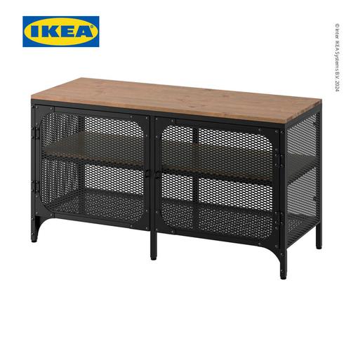 [EZO.0501552] IKEA FJALLBO Meja TV Minimalis Hitam 100x36x54cm