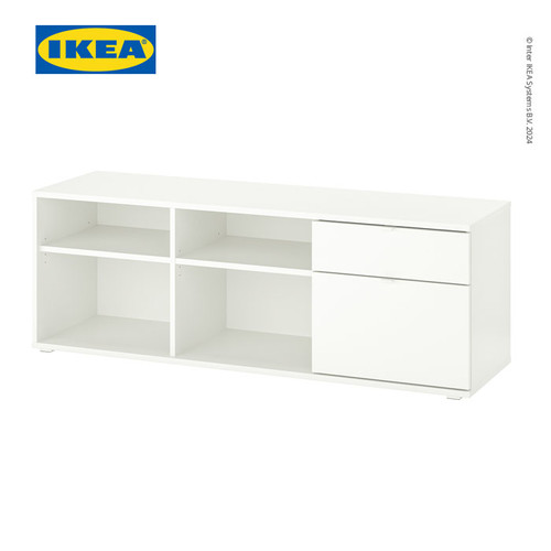 [EZO.0501565] IKEA VIHALS Meja TV Dengan Laci Kuat Minimalis Putih 146x37x50 cm