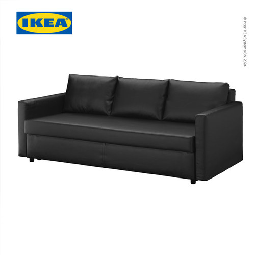 [EZO.0501573] IKEA FRIHETEN Sofa Bed 3 Dudukan Minimalis Bomstad Hitam