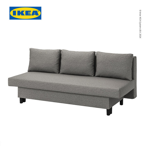 [EZO.0501575] IKEA ALVDALEN Sofa Bed 3 Dudukan Minimalis Knisa Abu-Abu/Krem
