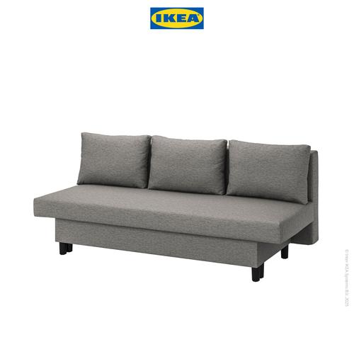 [EZO.0501575] IKEA ALVDALEN Sofa Bed 3 Dudukan Minimalis Knisa Abu-Abu/Krem