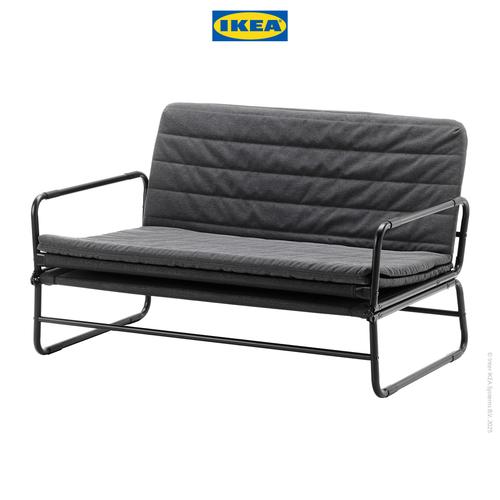 [EZO.0501577] IKEA HAMMARN Sofa Bed Knisa Abu-Abu Tua 120cm