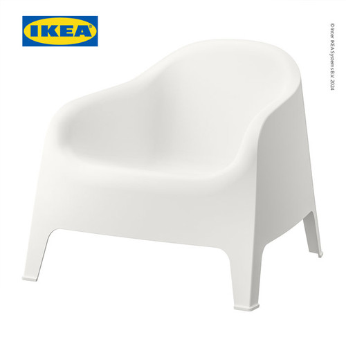 [EZO.0501579] IKEA SKARPO Kursi Berlengan Luar Ruang Putih