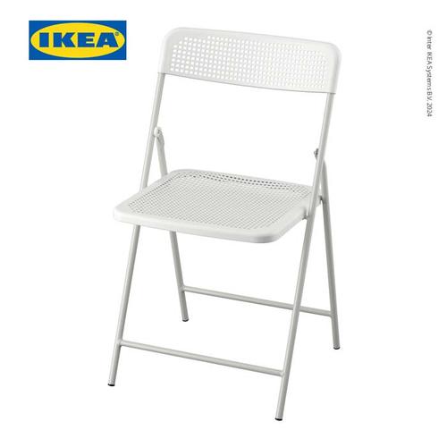 [EZO.0501584] IKEA TORPARO Kursi Dalam/Luar Ruang Dapat Dilipat Putih/Abu-abu