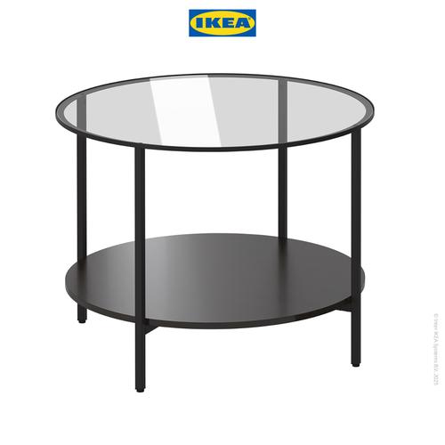 [EZO.0501591] IKEA VITTSJO Meja Tamu Minimalis Hitam-Cokelat 75cm