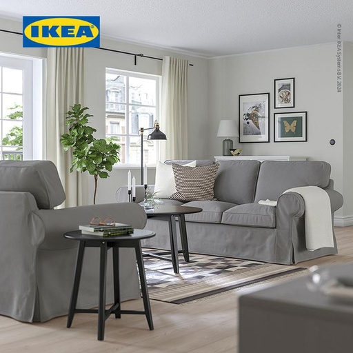 IKEA EKTORP Sofa 3 Dudukan Abu-Abu Tua Nyaman Berkualitas