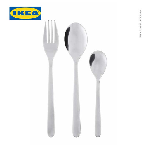 [EZO.0501623] IKEA FORNUFT Set Peralatan Makan Bahan Baja Tahan Karat Isi 18pcs