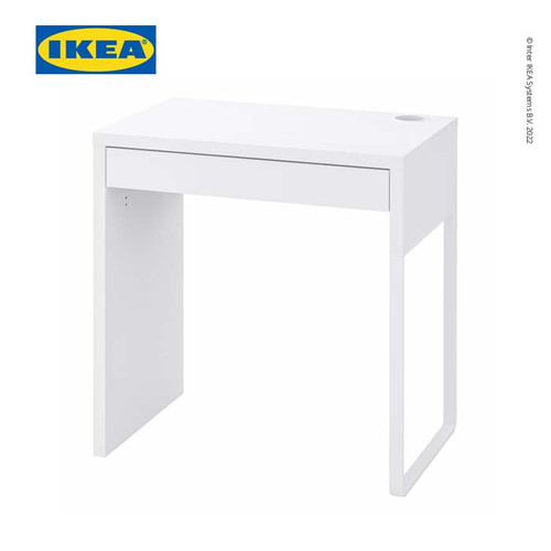 [EZO.0501630] IKEA MICKE Meja Kerja dengan Laci Putih 73x50 cm