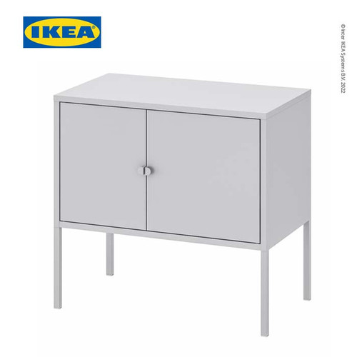 [EZO.0501631] IKEA LIXHULT Kabinet Abu-Abu dengan Dua Pintu 60x35cm