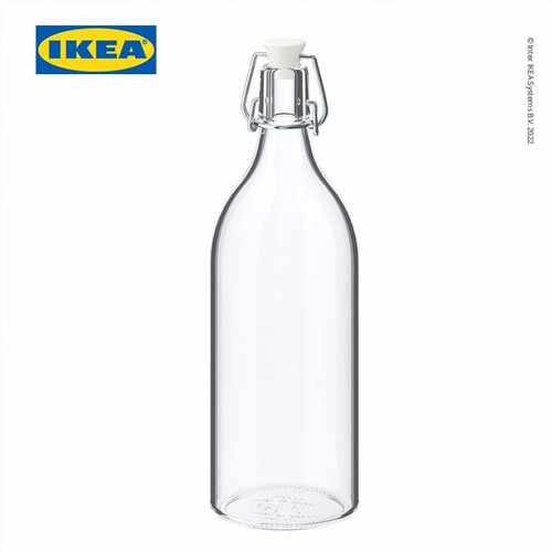 [EZO.0501639] IKEA KORKEN Botol Air Minum 1L dengan penutup