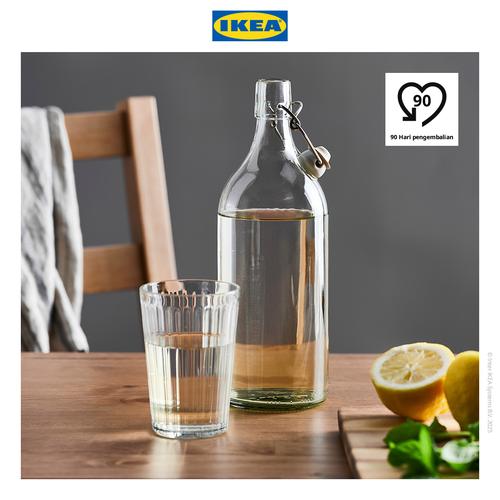[EZO.0501639] IKEA KORKEN Botol Air Minum 1L dengan penutup
