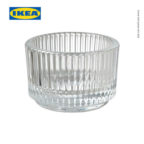 [EZO.0501647] IKEA FINSMAK Tempat Lilin Kecil dari Kaca 3,5cm