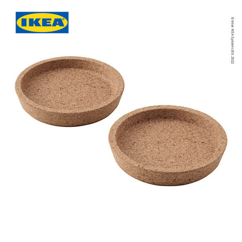 [EZO.0501649] IKEA 365+ Tatakan Gelas dan Cangkir Gabus 9cm Isi 2pcs