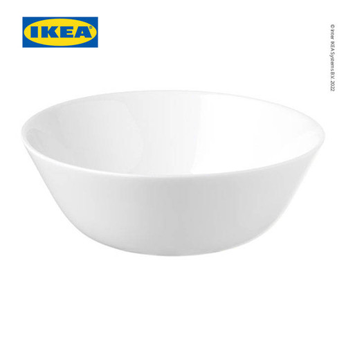 [EZO.0501653] IKEA OFTAST Mangkuk Keramik Putih Ukuran 15cm