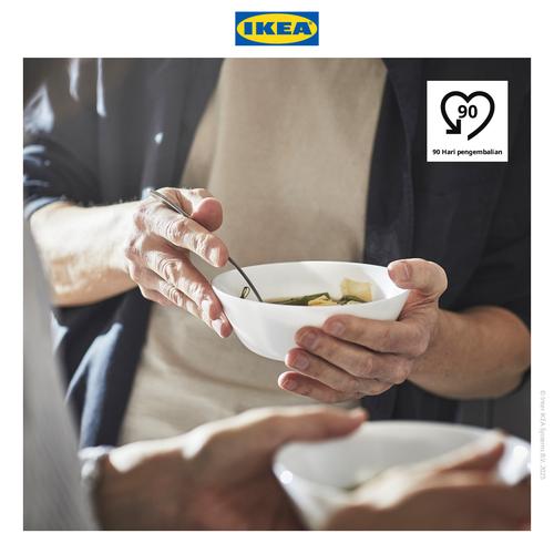 [EZO.0501653] IKEA OFTAST Mangkuk Keramik Putih Ukuran 15cm